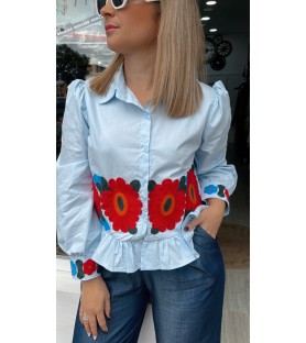 Camisa Bordado Flores