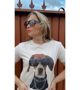 Camiseta Dog gafas