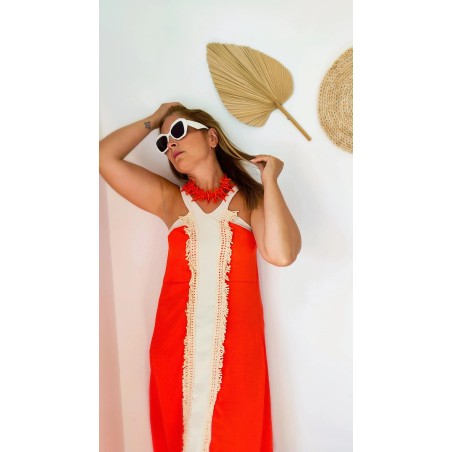 Vestido Flecos